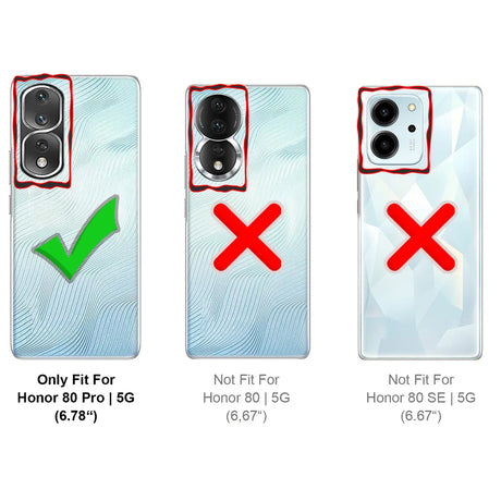 Honor 80 Pro Klapphülle in Schwarz mit Kartenfächern und Schutz