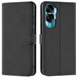 Honor 90 Lite Klapphülle in Schwarz mit Kartenfächern und Schutz