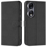 Honor 90 Klapphülle in Schwarz mit Kartenfächern und Schutz
