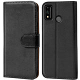 Honor 9X Lite Klapphülle in Schwarz mit Kartenfächern und Schutz