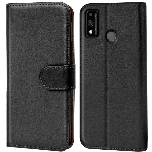 Honor 9X Lite Klapphülle in Schwarz mit Kartenfächern und Schutz