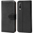 Honor 9X Pro Klapphülle in Schwarz mit Kartenfächern und Schutz