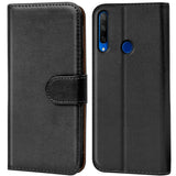 Honor 9x Klapphülle in Schwarz mit Kartenfächern und Schutz