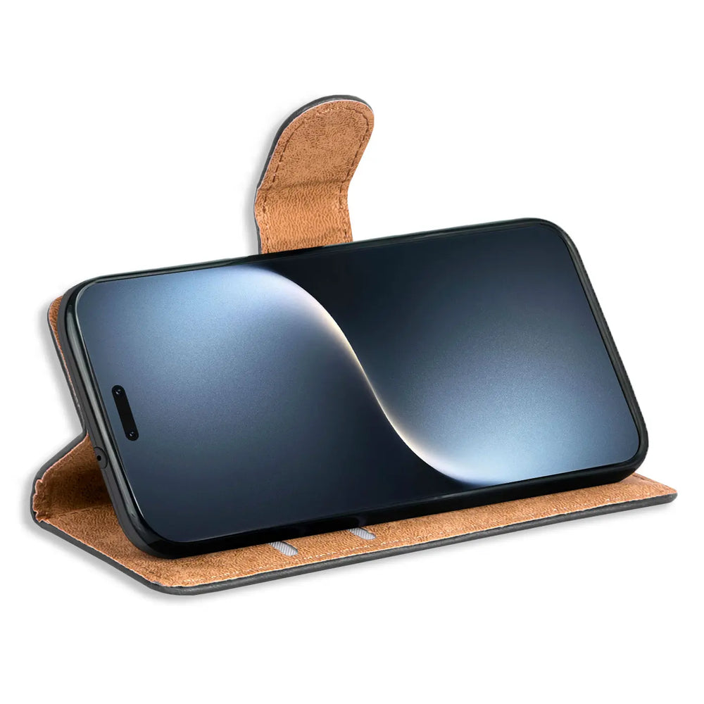 Honor Magic 7 Pro Klapphülle in Schwarz mit Kartenfächern und Schutz