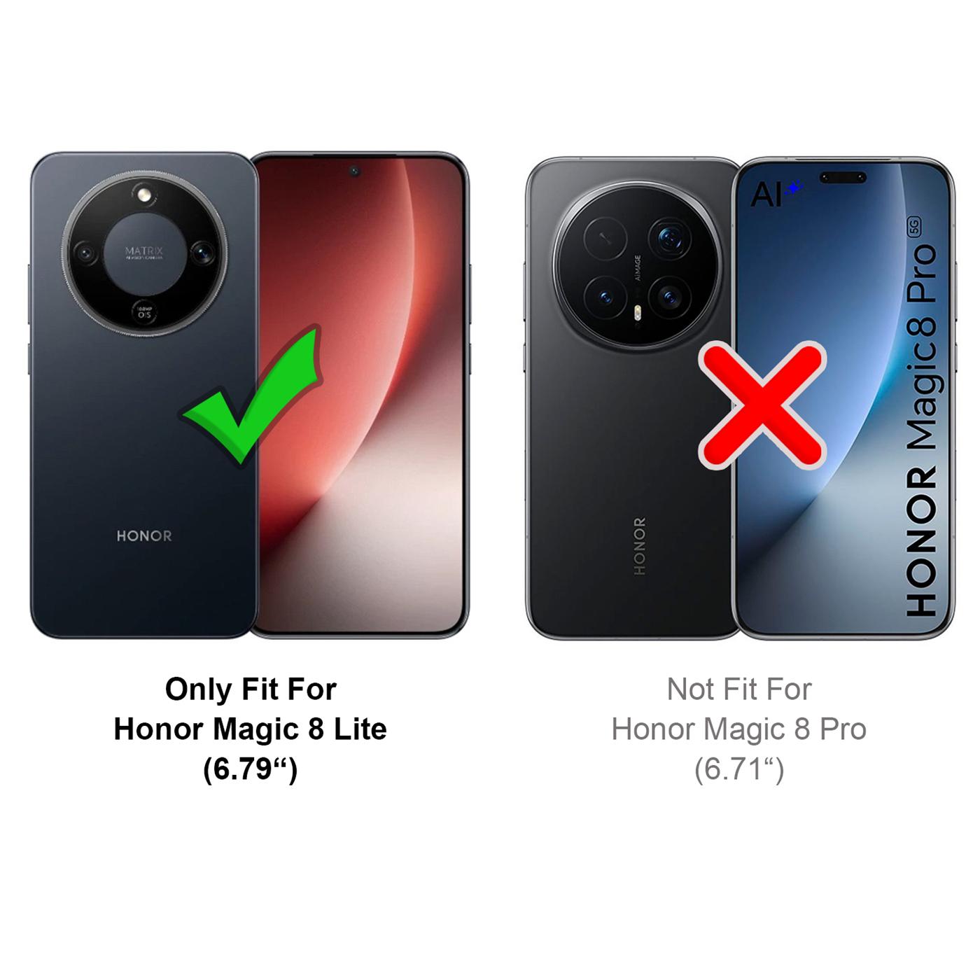 Honor Magic 8 Lite - Klapphülle mit Kartenfächern