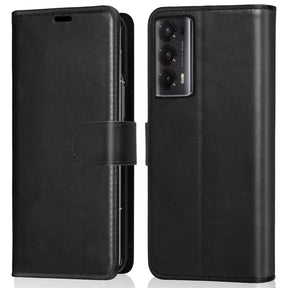 Honor Magic V2 Klapphülle in Schwarz mit Kartenfächern und Schutz