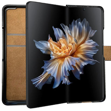 Honor Magic V2 Klapphülle in Schwarz mit Kartenfächern und Schutz