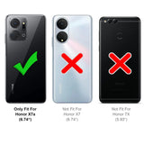 Honor X7a Klapphülle in Schwarz mit Kartenfächern und Schutz