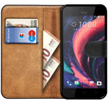 HTC Desire 10 Lifestyle Klapphülle in Schwarz mit Kartenfächern und Schutz