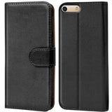 Huawei Ascend G6 Klapphülle in Schwarz mit Kartenfächern und Schutz