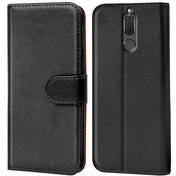 Huawei Mate 10 Lite Klapphülle in Schwarz mit Kartenfächern und Schutz