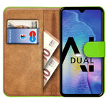 Huawei Mate 20 Klapphülle in Grün mit Kartenfächern und Schutz