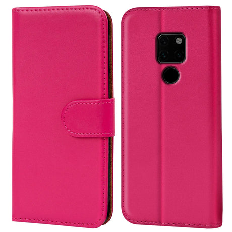 Huawei Mate 20 Klapphülle in Pink mit Kartenfächern und Schutz