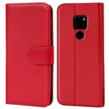 Huawei Mate 20 Klapphülle in Rot mit Kartenfächern und Schutz