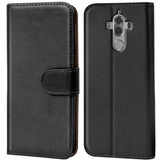 Huawei Mate 9 Klapphülle in Schwarz mit Kartenfächern und Schutz