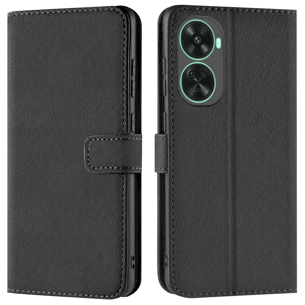 Huawei Nova 12 SE Klapphülle in Schwarz mit Kartenfächern und Schutz