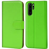 Huawei P30 Pro Klapphülle in Grün mit Kartenfächern und Schutz