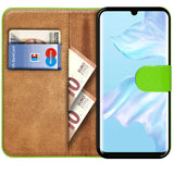 Huawei P30 Pro Klapphülle in Grün mit Kartenfächern und Schutz