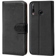 Huawei P40 Lite E Klapphülle in Schwarz mit Kartenfächern und Schutz