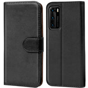 Huawei P40 Klapphülle in Schwarz mit Kartenfächern und Schutz