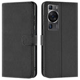 Huawei P60 Pro Klapphülle in Schwarz mit Kartenfächern und Schutz