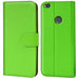 Huawei P8 Lite 2017 Klapphülle in Grün mit Kartenfächern und Schutz