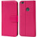 Huawei P8 Lite 2017 Klapphülle in Pink mit Kartenfächern und Schutz
