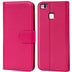 Huawei P9 Lite Klapphülle in Pink mit Kartenfächern und Schutz