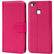 Huawei P9 Lite Klapphülle in Pink mit Kartenfächern und Schutz