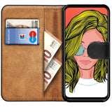 Huawei P Smart Z / Honor 9X Klapphülle in Schwarz mit Kartenfächern und Schutz