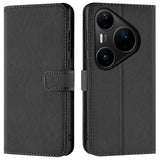 Huawei Pura 80 Pro Klapphülle in Schwarz mit Kartenfächern und Schutz