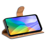 Huawei Y6P Klapphülle in Schwarz mit Kartenfächern und Schutz