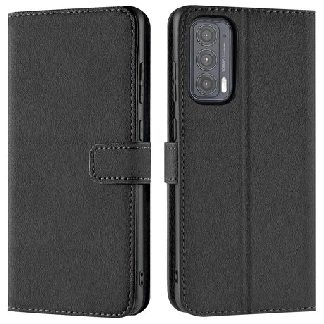 Motorola Edge 20 Klapphülle in Schwarz mit Kartenfächern und Schutz