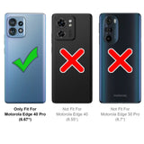 Motorola Edge 40 Pro Klapphülle in Schwarz mit Kartenfächern und Schutz