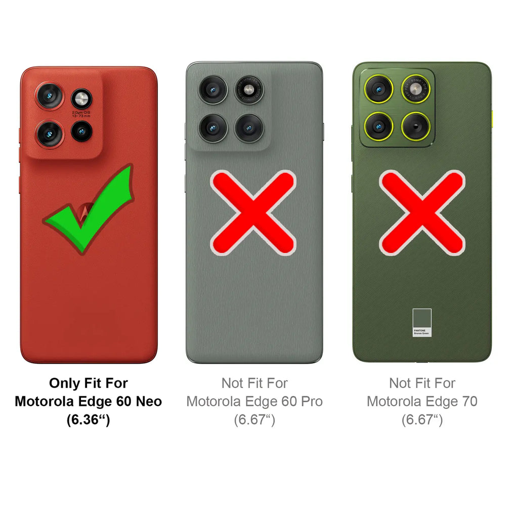 Motorola Edge 60 Neo Klapphülle in Schwarz mit Kartenfächern und Schutz