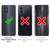 Motorola Moto G54 5G Klapphülle in Schwarz mit Kartenfächern und Schutz