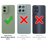 Motorola Moto G55 5G Klapphülle in Schwarz mit Kartenfächern und Schutz