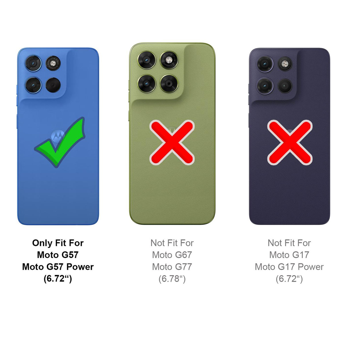 Motorola Moto G57 Power - Klapphülle mit Kartenfächern
