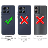 Motorola Moto G86 5G Klapphülle in Schwarz mit Kartenfächern und Schutz