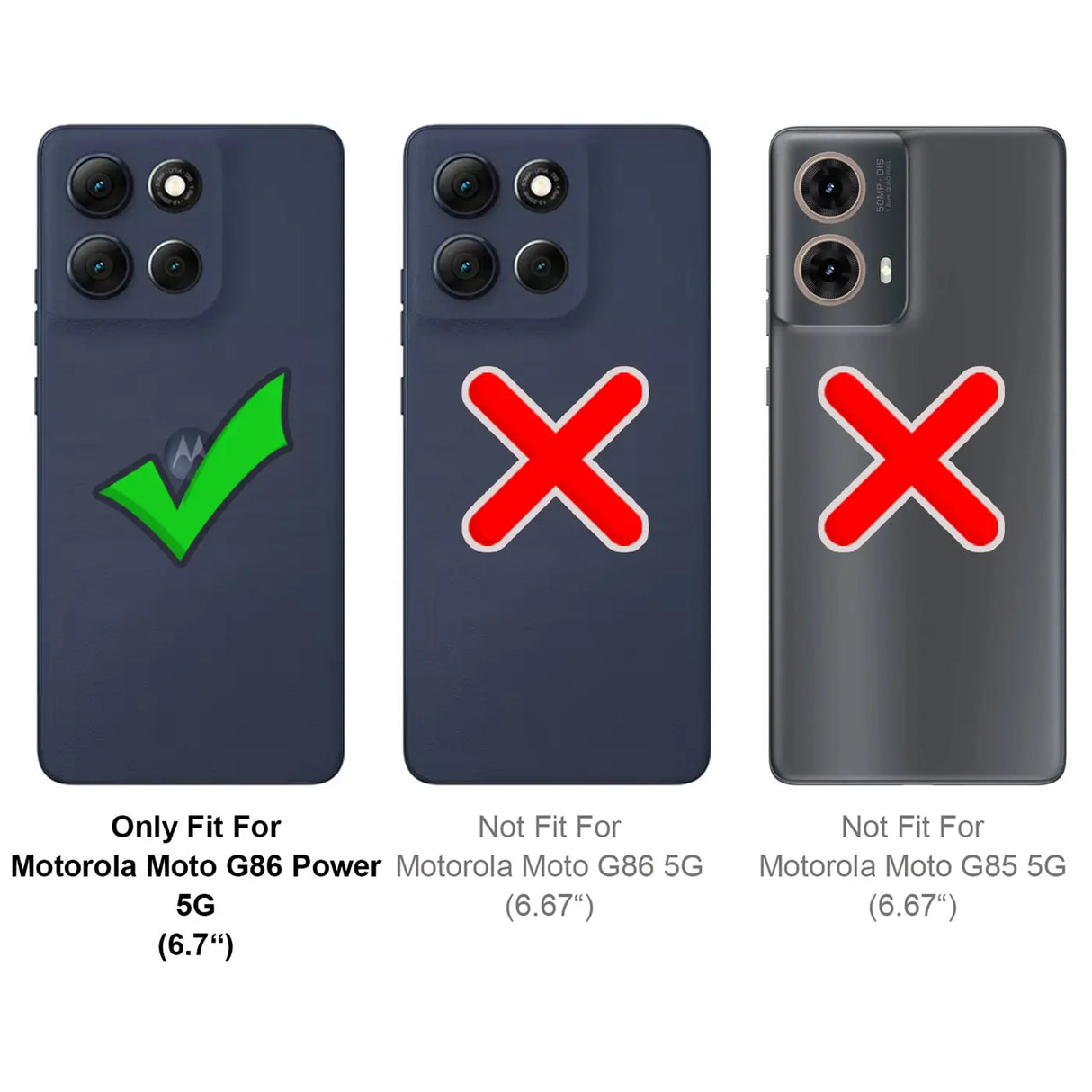 Motorola Moto G86 Power 5G Klapphülle in Schwarz mit Kartenfächern und Schutz