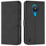 Nokia 1.4 Klapphülle in Schwarz mit Kartenfächern und Schutz