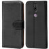 Nokia 2.4 Klapphülle in Schwarz mit Kartenfächern und Schutz