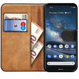 Nokia 8.3 5G Klapphülle in Schwarz mit Kartenfächern und Schutz