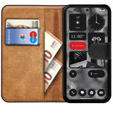 Nothing Phone 2 Klapphülle in Schwarz mit Kartenfächern und Schutz