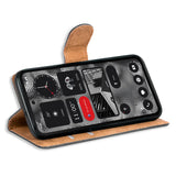 Nothing Phone 2 Klapphülle in Schwarz mit Kartenfächern und Schutz