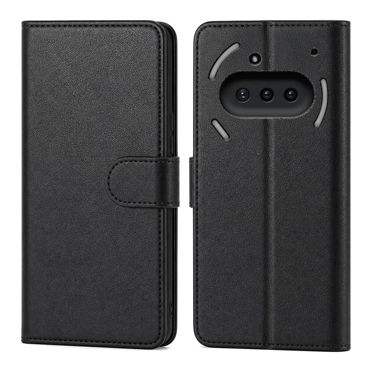 Nothing Phone 3a - Klapphülle mit Kartenfächern Schwarz