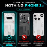 Nothing Phone 3a - Klapphülle mit Kartenfächern Schwarz