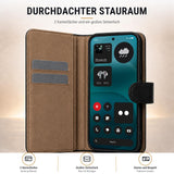 Nothing Phone 4a Pro - Klapphülle mit Kartenfächern Schwarz