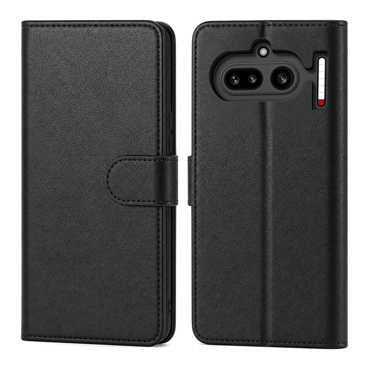 Nothing Phone 4a - Klapphülle mit Kartenfächern Schwarz