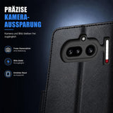 Nothing Phone 4a - Klapphülle mit Kartenfächern Schwarz